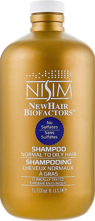 Anti Hair Loss Shampoo for Normal & Oily Hair - Nisim NewHair Biofactors Shampoo — photo N6