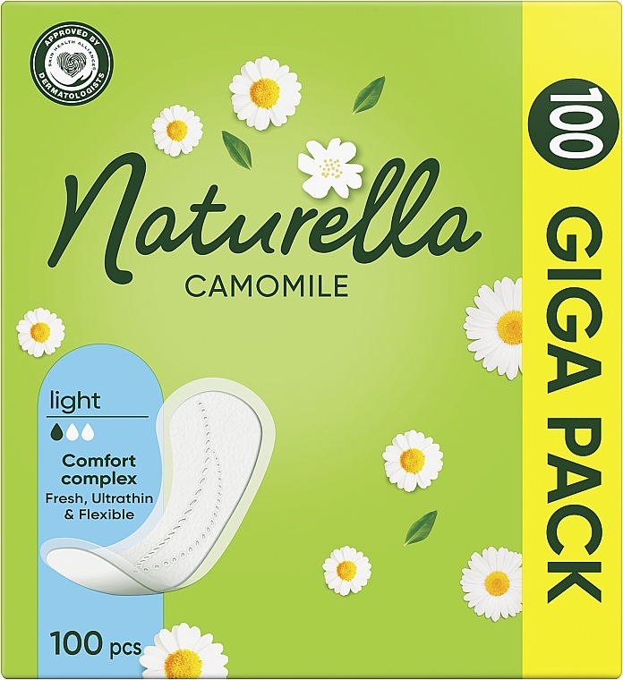 Panty Liners, 100 pcs - Naturella Camomile Normal — photo N1