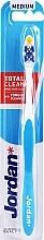 Toothbrush Total Clean, Medium, blue - Jordan Total Clean Medium — photo N1