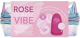 Set - Glov Rose Quartz Vibe Set (f/pads/3szt + peeling/mitt/1szt + bag/1szt) — photo N1