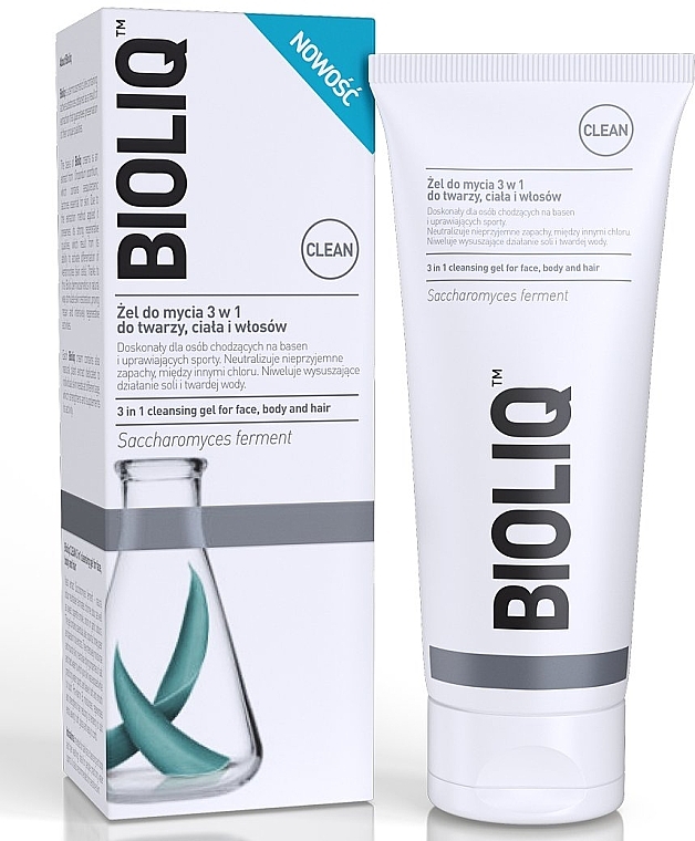 3-in-1 Cleansing Face, Body & Hair Gel - Bioliq Clean Cleansing Gel For Face Body And Hair — photo N1