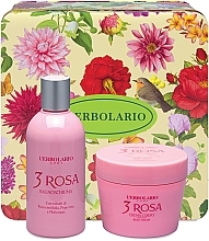 L'Erbolario Acqua Di Profumo 3 Rosa - Kit (cr/200ml + sh/gel/250ml) — photo N2
