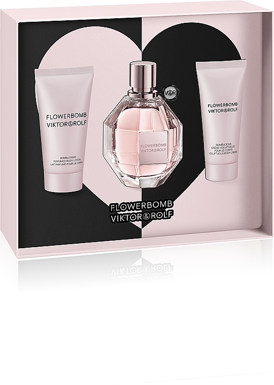 Viktor & Rolf Flowerbomb - Set (edp/100ml + b/lot/50ml + b/cr/40ml) — photo N3