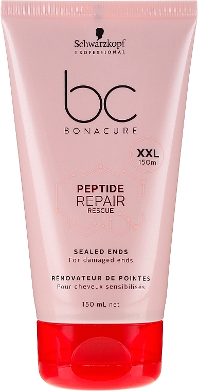 Repair Fluid for Damaged Ends - Schwarzkopf Professional BC Bonacure Peptide Repair Rescue Sealed Ends — photo N1