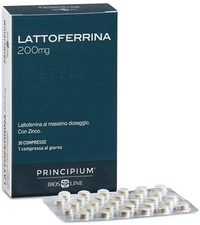 Lactoferin Dietary Supplement - BiosLine Principium Lattoferrina 200 Mg — photo N1