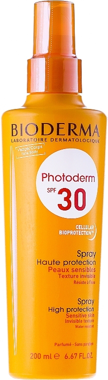 Sensitive Skin Sunscreen Spray - Bioderma Photoderm Spf30 High Protectin Spray — photo N1