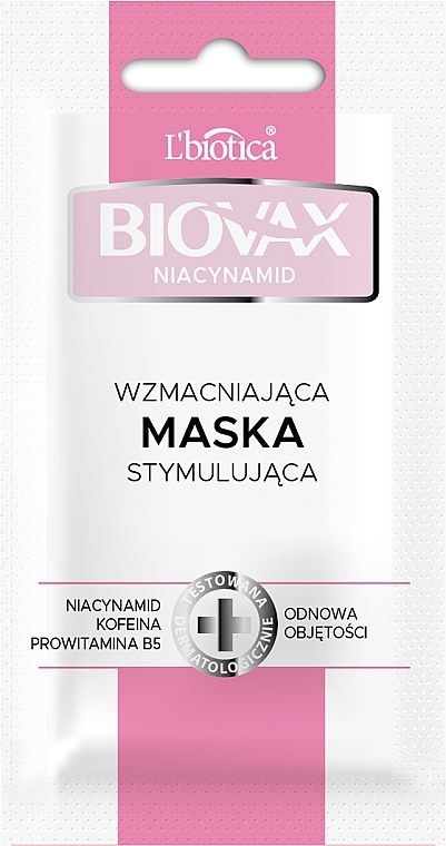 Strengthening & Stimulating Scalp Mask - Biovax Niacynamid Travel Size — photo N1