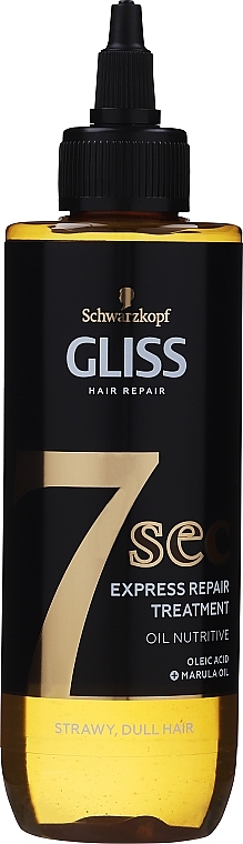 Hair Mask - Gliss Kur 7 Sec Express Repair Treatment Oil Nutritive — photo N1