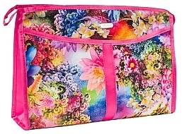 Fragrances, Perfumes, Cosmetics Makeup Bag "Duża W Kwiaty", pink - Top Choice (1 szt)