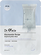 Niacinamide Sheet Mask - Dr. Oracle Niacinamide Recipe Brightening White Mask — photo N1