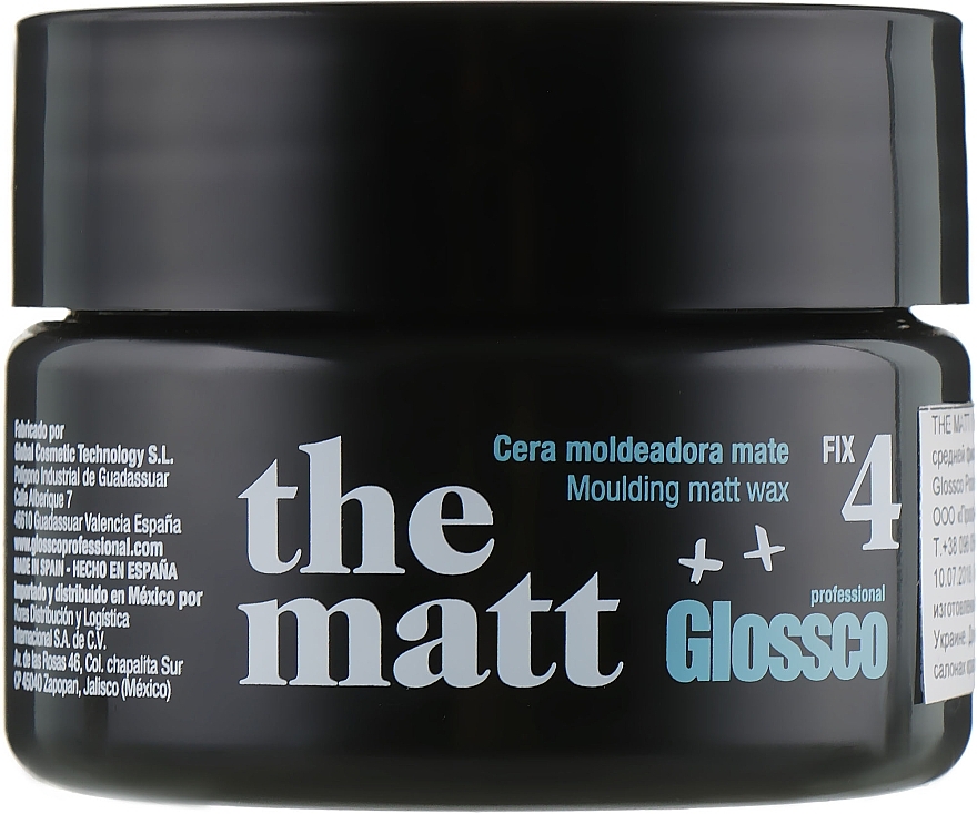 Medium Hold Matte Wax - Glossco The Matt 4 — photo N1