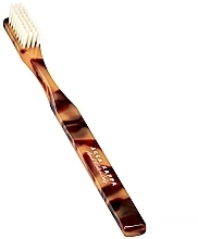 Fragrances, Perfumes, Cosmetics Toothbrush - Acca Kappa Soft Pure White Bristle Toothbrush Classic Brown