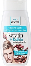Fragrances, Perfumes, Cosmetics Men Shampoo - Bione Cosmetics Keratin + Caffeine Regenerative Shampoo For Men