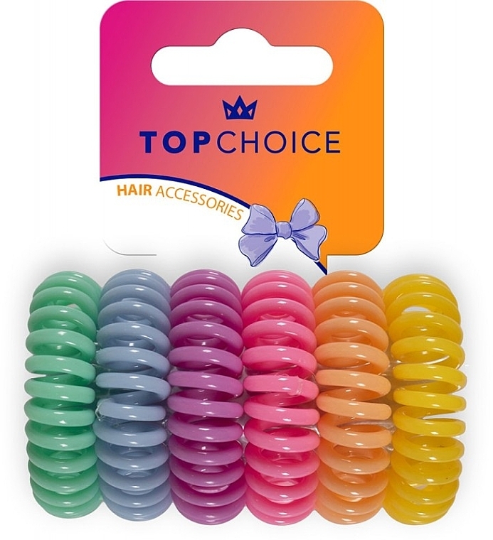 Hair Tie, 20117, 6 pcs. - Top Choice Hair Accessories — photo N1