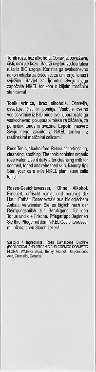 Normal and Dry Skin Face Tonic - Nikel Rose Tonic — photo N10