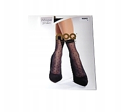 Women Socks "Whisper", 20 Den, nero - Knittex — photo N2