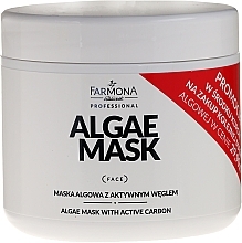 Fragrances, Perfumes, Cosmetics Algae Mask with Active Carbon - Farmona Professional Algae Mask With Active Carbon