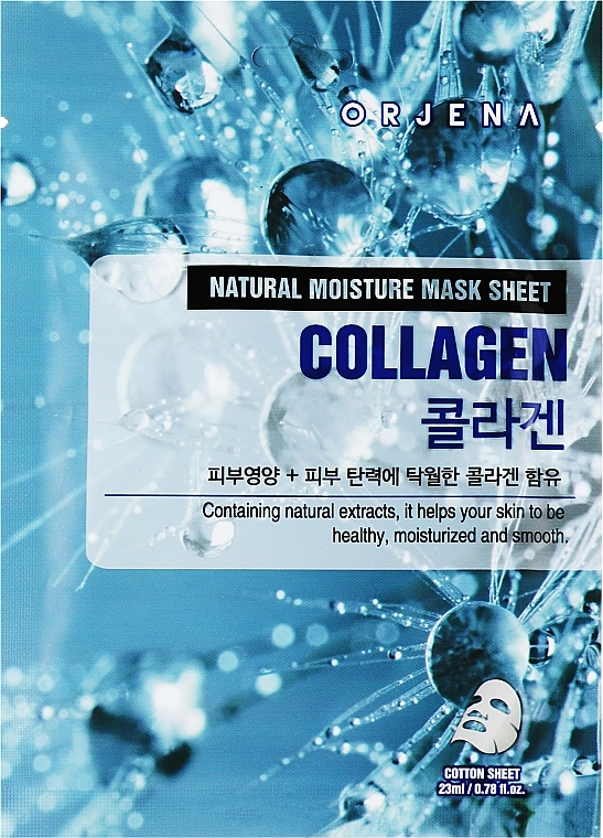 Collagen Sheet Mask - Orjena Natural Moisture Mask Sheet Collagen — photo N1