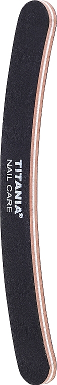 Curved Nail File, black-pink - Titania Nail File — photo N2