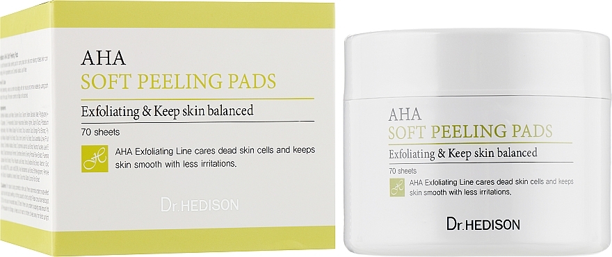 AHA Cotton Pads - Dr.Hedison AHA Soft Peeling Pads — photo N2