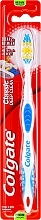 Toothbrush Medium Hard "Classic", white-blue - Colgate Classic Deep Clean — photo N1
