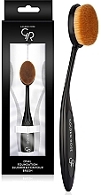 Fragrances, Perfumes, Cosmetics Foundation Brush - Golden Rose Oval Foundation Blusher & Contour Brush