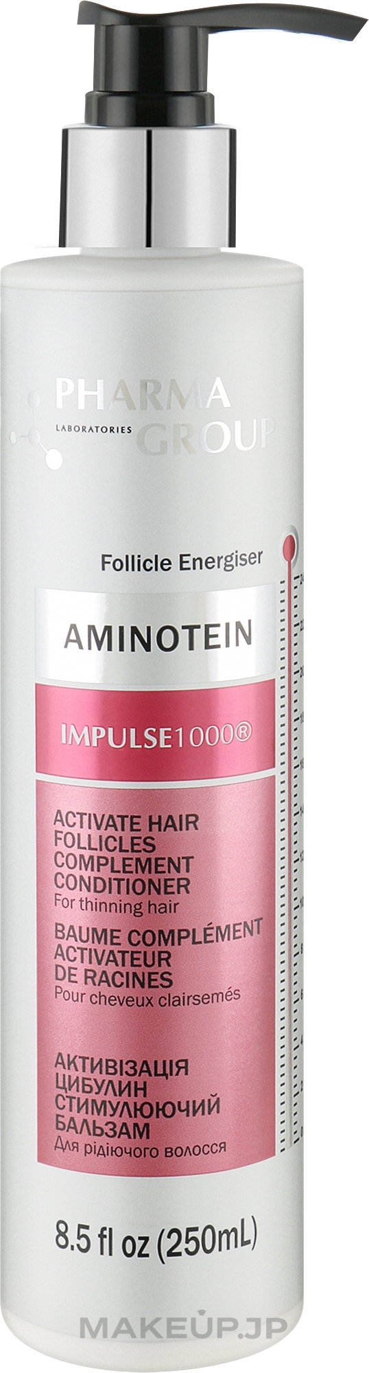 Hair Follicle Activating Conditioner - Pharma Group Laboratories Aminotein + Impulse 1000 Conditioner — photo 250 ml
