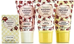 Fragrances, Perfumes, Cosmetics Set - Heathcote & Ivory Vintage Mimosa&Pomegranate (sh/gel/30ml + b/cr/30ml + h/cr/30ml + soap/25g)