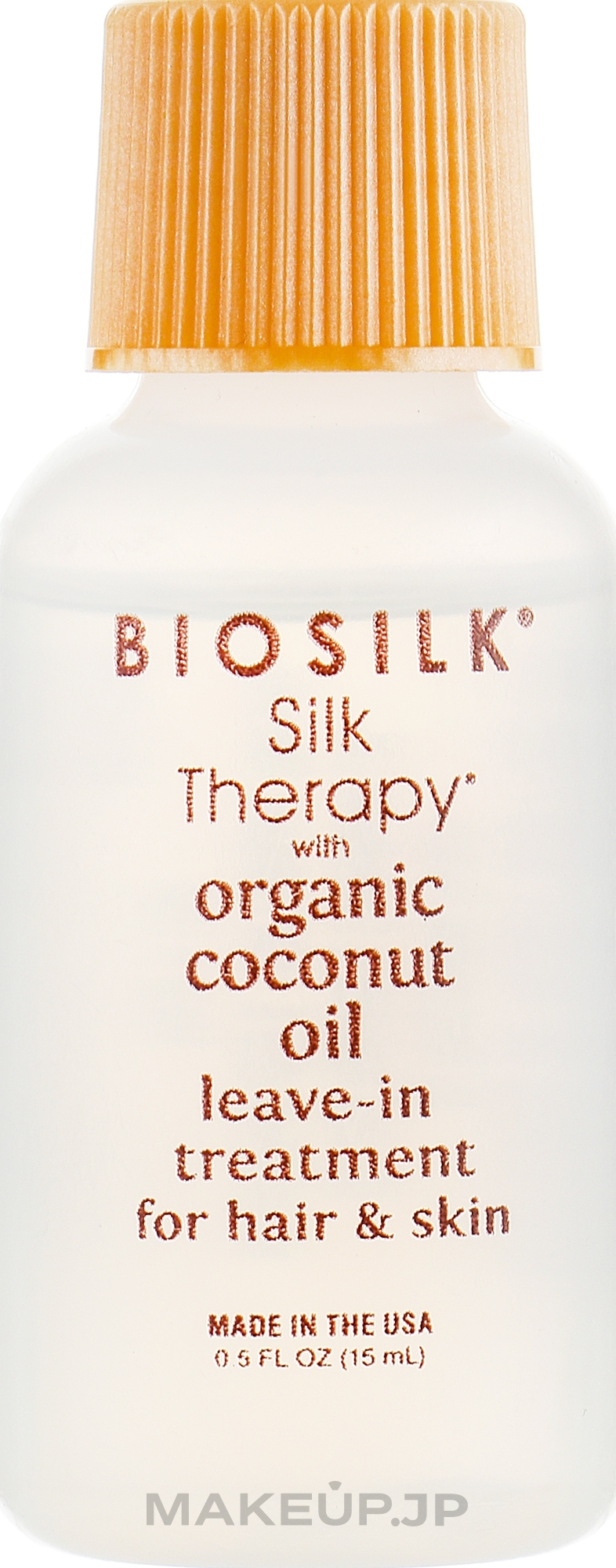 Hair Oil Serum - BioSilk Silk Therapy With Organic Coconut Oil Leave In Treatment For Hair & Skin — photo 15 ml