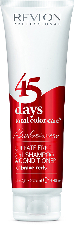 Brave Red Shampoo-Conditioner - Revlon Professional Revlonissimo 45 Days Brave Reds — photo N1