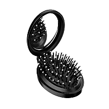 Fragrances, Perfumes, Cosmetics Foldable Hair Brush with Mirror, black - Avon