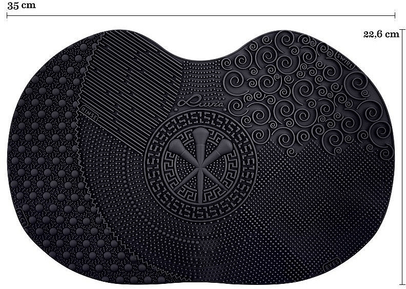 Brush Cleansing Mat - Luvia Cosmetics Brush Cleansing Mat Black — photo N1