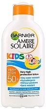 Fragrances, Perfumes, Cosmetics Moisturizing Sun Lotion for Kids - Garnier Ambre Solaire Resisto Kids SPF 50+