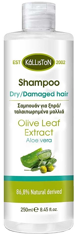 Aloee Vera Shampoo for Dry and Damaged Hair - Kalliston Shampoo for Dry Damaged Hair with Aloe Vera — photo N1