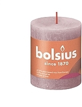 Fragrances, Perfumes, Cosmetics Cylinder Candle, 80/68 mm, ash rose - Bolsius Rustic Candle Ash Rose