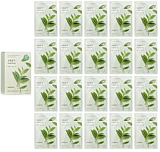 Fragrances, Perfumes, Cosmetics Green Tea Sheet Mask Set - Mizon Joyful Time Essence Mask (20x23g)