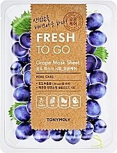 Fragrances, Perfumes, Cosmetics Refreshing Grape Sheet Mask - Tony Moly Fresh To Go Mask Sheet Grape