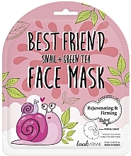 Sheet Face Mask with Snail Mucin & Green Tea - Look At Me Best Friend Snail + Green Tea Face Mask — photo N1