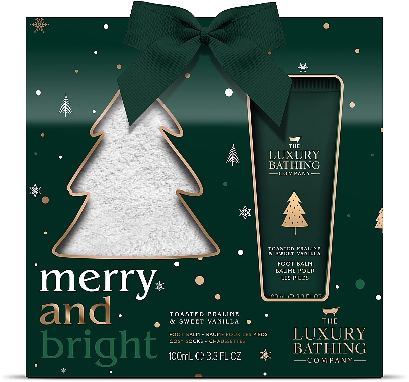 Set - Grace Cole The Luxury Bathing Merry and Bright Set (f/cr/100ml+socks) — photo N1