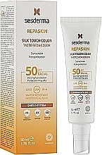 Tinted Facial Sunscreen - SesDerma Laboratories Repaskin Silk Touch Color SPF 50 — photo N2