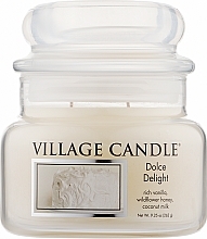 Fragrances, Perfumes, Cosmetics Scented Candle in Jar "Sweet Delight" - Village Candle Dolce Delight