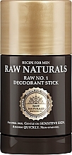 Deodorant Stick - Recipe For Men RAW Naturals No. 1 Deodorant Stick — photo N1