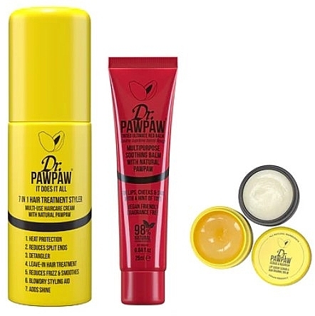 Set - Dr. Pawpaw Bold VIP Kit (l/balm/25ml+h/spray/150ml+l/scrub/16g) — photo N2