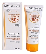 Fragrances, Perfumes, Cosmetics Sunscreen Milk - Bioderma Photoderm Sensitive SPF50+ Lait Extreme