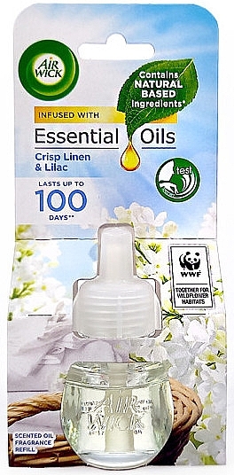 Fresh Flax and Lilac Air Freshener Refill - Air Wick Essential Oils Electric — photo N1