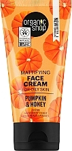 Fragrances, Perfumes, Cosmetics Pumpkin & Honey Face Cream - Organic Shop Mattifyng Cream Pumpkin & Honey