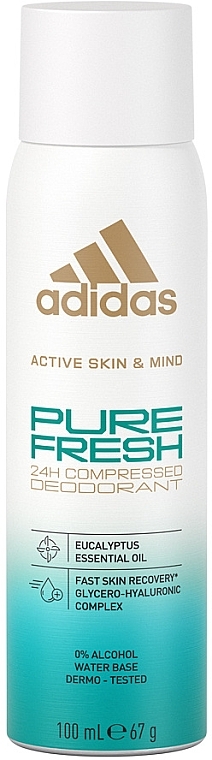 Deodorant-Spray for Women - Adidas Active Skin & Mind Pure Fresh 24h Deodorant — photo N2