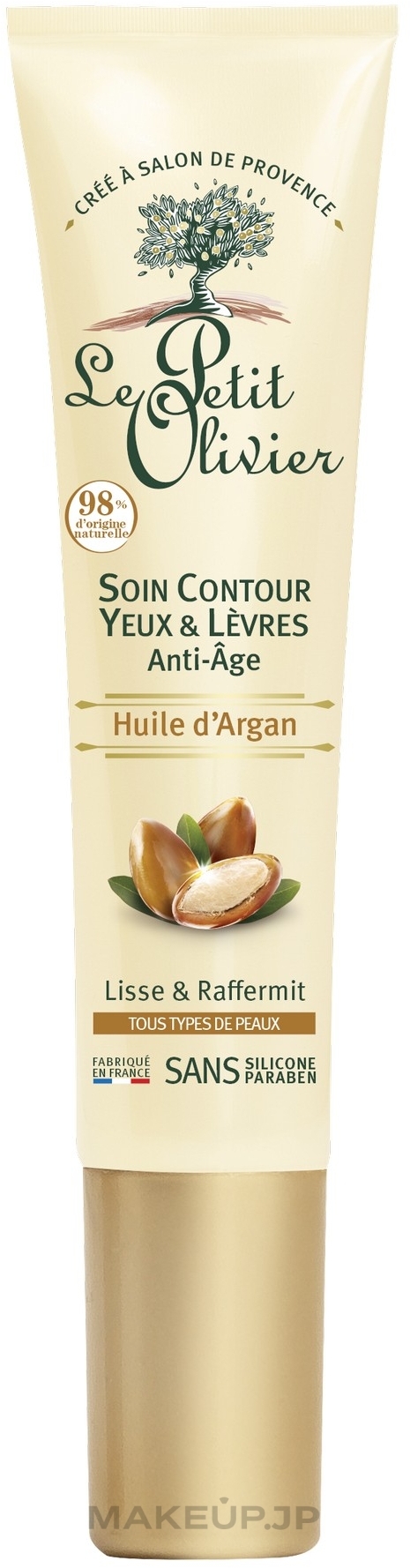 Anti-Aging Eye an lip Contour Cream with Organic Argan Oil - Le Petit Olivier Anti-aging eye and lip contour with Argan oil — photo 15 ml