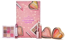 Fragrances, Perfumes, Cosmetics Set. 5 products - I Heart Revolution Shimmering Hearts