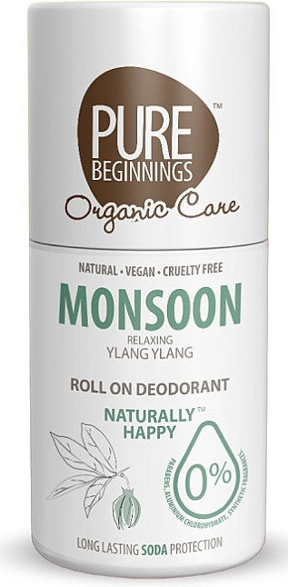 Monsoon Deodorant - Pure Beginnings Eco Roll On Deodorant — photo N1